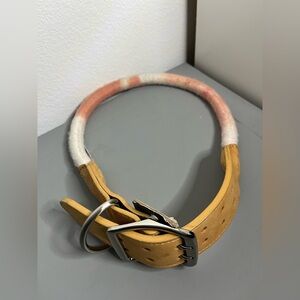 Youly AvantGarde Braid NWT ChunkyBelted Dog Collar Adjustable Hole Pink XXL-XXXL